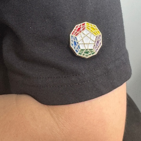 Magnetic Brooch Badge - Megaminx Magnetic Brooch Badge - Megaminx