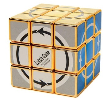 Calvin's Puzzle Okamoto Latch Cube from Japan Golden Calvin's Puzzle Okamoto Latch Cube from Japan Golden
