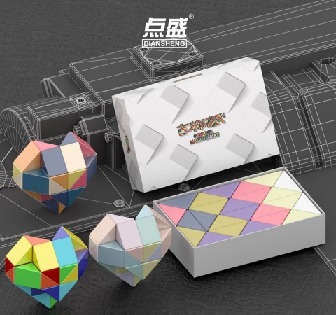 DianSheng Googol Snake Puzzle Rainbow DianSheng Googol Snake Puzzle Rainbow