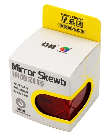 DianSheng Mirror Skewb Magnetic Transparent Red DianSheng Mirror Skewb Magnetic Transparent Red