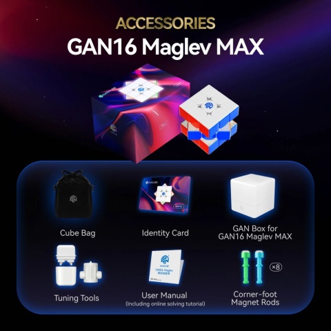 GAN 16 Maglev Max UV 3x3x3 GAN 16 Maglev Max UV 3x3x3