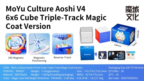 MoYu AoShi V4 6x6 Triple-Track Magnetic UV