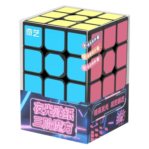 QiYi 3x3 with Fluorescent stickers QiYi 3x3 with Fluorescent stickers