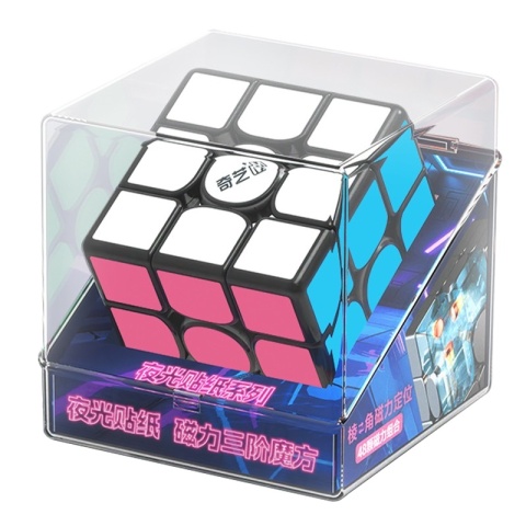 QiYi Magnetic 3x3 with Fluorescent stickers QiYi Magnetic 3x3 with Fluorescent stickers