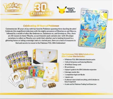 Pokémon TCG: 30th Celebration - Elite Trainer Box