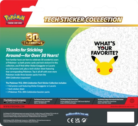 Pokémon TCG: 30th Celebration - Tech Sticker Collection - Alolan Exeggutor